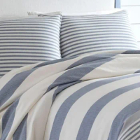 King Duvet Cover Set, Cotton Reversible Bedding with Matching Shams, Mediterranean Inspired Home Decor for All Seasons