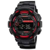 Six Styles Of Cool Sports Electronic Watches With Four Buttons Waterproof Sport Quartz Army Watch For Men 2023