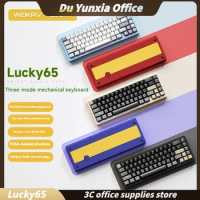 Weikav Lucky65 Customized Mechanical Keyboard Aluminum Tuo Tuo Rgb 2.4g/wireless/bluetooth 3-mode Game Office Pc Gift Rgb