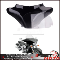 Front Outer Batwing Fairing Cowl Mask With Windshield For Harley Dyna Sportster Touring Custom Fat Bob Road Glide King FLD