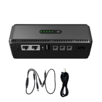 E56B 10400mAh UPS Power Supply 5V 9V 12V 18W Battery Backup Mini UPS for Router CCTV