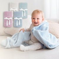 奇哥 純棉洞洞毯 120x155cm (寶寶毯 嬰兒毯 四季毯 冷氣毯 涼被 小被被 蓋被 寶寶被毯)