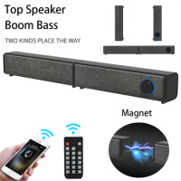 TOP Magnet TV Sound Bars Wireless Bluetooth 5.0 Speakers Detachable Soundbar Boom Bass Home Theater Speaker for TV PC Smartphone
