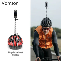 Vamson Adjustable Bike Helmet Strap Head Belt Mount for Insta360 X3 One X2 for GoPro Hero 11 10 9 8 7 Action Camera Accessories