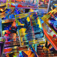 120pcs Cartoon Game Cards TEAM GX MEGA TRAINER Game Battle Characters Cards