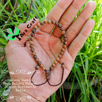 gelang tasbih 33 butir kayu gaharu kalimantan Jade