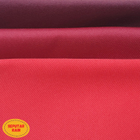 Kain Twill Kain Drill Poly/PE Poliester Fashion (Merah) Seragam Jaket