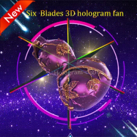 85CM 3D Hologram Projector Light Advertising Display LED Fan Holographic Imaging Lamp 3D Remote Hologram Player