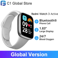 Global Version Xiaomi Redmi Watch 3 Active Bluetooth Phone Call 12 Days Battery 1.83'' LCD Display 5ATM Waterproof