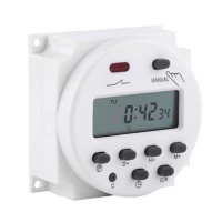 Bộ hẹn giờ kỹ thuật số DC/AC 12V 16A với màn hình hiển thị LCD, có thể lập trình