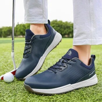 Big Size 47 48 Professional Golf Shoes Mens Fashionable Breathable Golf Training Shoes Men's Nail Free Non Slip Grass Golf Shoes