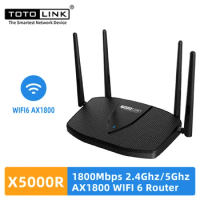 TOTOLINK Gigabit Wireless Router X5000R AX1800 Wireless WiFi 6 Technology Core Dual band signal Ampl