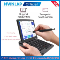 7 Inch Mini Laptop N4000 Notebook IPS Touch Screen Portable Netbook Win 10 Pro Mini PC Micro Compute