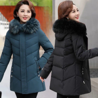 Áo khoác phao trần bông dành cho mẹ trung niên - Jacket, Nữ