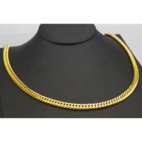 10 Pieces Stainless Steel Rope Chain Gold Color Wholesale 3mm 5mm Rope  Necklace for Men or Women