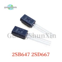 50PCS 2SD667AC 2SB647AC TO-92L D667AC B647AC 2SD667 2SB647 D667 B647 Transistor