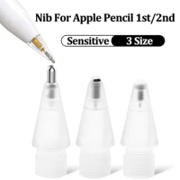 Replacement Tips for Apple Pencil 1 2 Generation Wear-free Noiseless Precise Control Stylus Tip for IPad Pencil Transparent