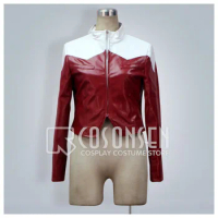 COSPLAYONSEN Tiger and Bunny Barnaby Brooks Jr Jacket Cosplay Costume Red and White Color Any Size