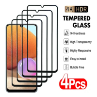4Pcs Tempered Glass For Samsung Galaxy A71 A51 A41 A31 A21 A11 A01 Screen Protector A02 A12 A22 A32 A42 A52 A72 Glass Film Cover