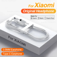 For Xiaomi Original Type C Wired Headphone Mi 13 12 11 Pro Ultra 3.5MM In Ear Earphone For Redmi Note 11 12 Turbo Earbud Headset