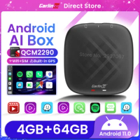 CarlinKit CarPlay Ai Box Mini Android 11 Video Box 4G LTE Wifi Bluetooth Connect Wireless CarPlay Android Auto Streaming Box