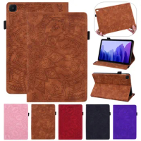 For Samsung Galaxy Tab A7 2020 10.4 inch SM-T500 T505 Case 3D Leather Embossed Cover Funda for Tablet Samsung Galaxy Tab A7