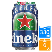 海尼根0.0零酒精330ML x 6【愛買】