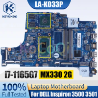 For DELL Inspiron 3500 3501 Notebook Mainboard LA-K033P i7-1165G7 MX330 2G 0NX5H3 Laptop Motherboard