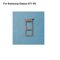 1PCS For Samsung Galaxy A71 5G Tested Good Single Sim Card Holder Tray Card Slot SM-A7160 Sim Card Holder A 71 Replacement Parts