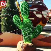 Customized Inflatable Cactus for Advertising Theme Park Decor Tropical Plants Summer Beach Decor