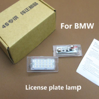 Car LED License Number Plate Light For BMW X5 E53 2000-2006 X3 E83 2003-2010 Auto Registration Mark Illuminating Lamp
