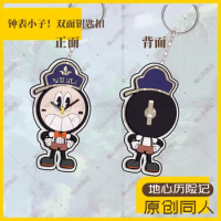 6CM Game Peripheral Honkai: Star Rail Watch Boy Cosplay Version Acrylic Cartoon Q Stand Model Keychain Pendant Decoration Gifts