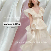 Vải organza - vải voan nhũ Hàn may đầm tiệc , thời trang thiết kế cao cấp khổ 1m5