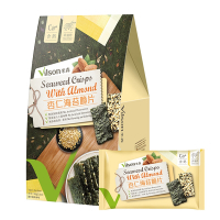 米森Vilson杏仁海苔脆片 (18公克x5包/盒)
