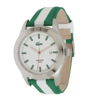 LACOSTE 鱷魚時尚綠白雙色調魅力錶【預購】