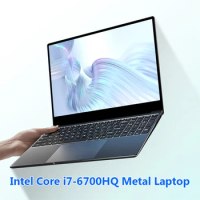 Intel Core I7-6700HQ 15.6 Inch Aluminum Alloy Laptop 16G RAM 1TB/512G SSD Portable Computer Gaming Computer Backlight 5G Wifi