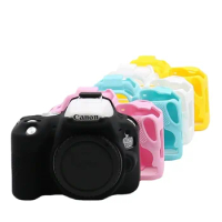 Rubber Silicon Case Soft Body Cover Protector Skin for Canon EOS 250D 200DII 200D Rebel SL2 Kiss X9 DSLR Camera