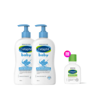 【Cetaphil 舒特膚】官方直營 baby溫和洗髮沐浴乳 400ml*2入(嬰幼洗髮精沐浴乳)