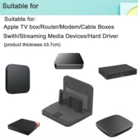 1PC Universal Wall Mount Bracket Holder For TV Box Adjustable Holder For Set-top Box Wall Mount Storage TV Box Router Shelf