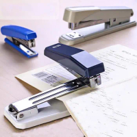 360 Rotatable Heavy Duty Stapler Use 24/6 Staples Effortless Long Stapler School Paper Staplers Office Bookbinding Supplies