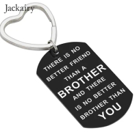 Birthday Keychain Gifts for Brother No Better Brother Than You Friendship Keyring for Man Best Big Brother Chrismas Gifts