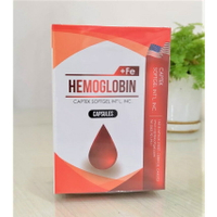 HEMOGLOBIN HERB CAPSULES “液態血紅素鐵” 軟膠囊 (60粒)【綠洲藥局】