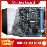 B75 Motherboard LGA1155 Socket DDR3 Micro-ATX Desktop Computer Mainboard 2X240-pin SDRAM Slot VGA+HDMI-Compatible+RJ45 Port