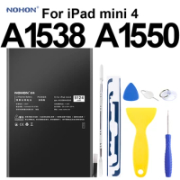 Nohon Battery For Apple iPad Mini4 Mini 4 A1538 A1550 Li-polymer Tablet Bateria +Tools For A1538 A1550 Apple iPad Mini4 Battery