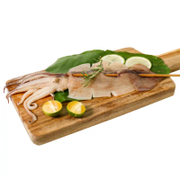 【巧食家】魷魚串_剖開X5支(真空包裝 120g/1支/包)