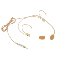 Cardioid Earhook Headworn Headset Microphone For For Shure Wireless Lightweight Small Ear Hooks Headset Microphone
