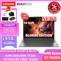 Lenovo Xiaoxin Pro 14 2023 Laptop Ultra AMD Ryzen7 7840HS Radeon 780M 32GB LPDDR5X RAM 1TB/2TB SSD 2.8K 400nits 120HZ Notebook