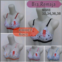 Paket 6pcs Sport Bra Remaja Untuk Remaja usia 10-15th Anak