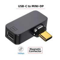 CY USB C Magnetic Adapter,USB3.1 Type-C to VGA/HDTV/DP/MINI-DP/1000Mbps Gigabit Ethernet Network LAN Adapter for Laptop