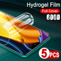 5PCS Hydrogel Film For Xiaomi Poco M3 M4 Pro 5G Screen Protector For Poco M 4 3 3Pro 4Pro M3Pro M4Pro 5 G Water Gel Film